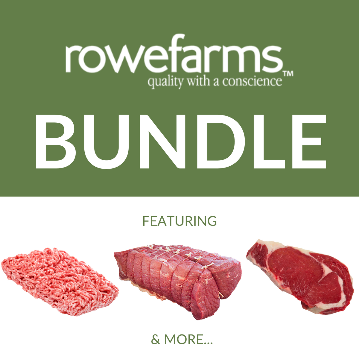 John Rowe Grass Finished Beef - One of Everything Bundle – Rowe Farms ...